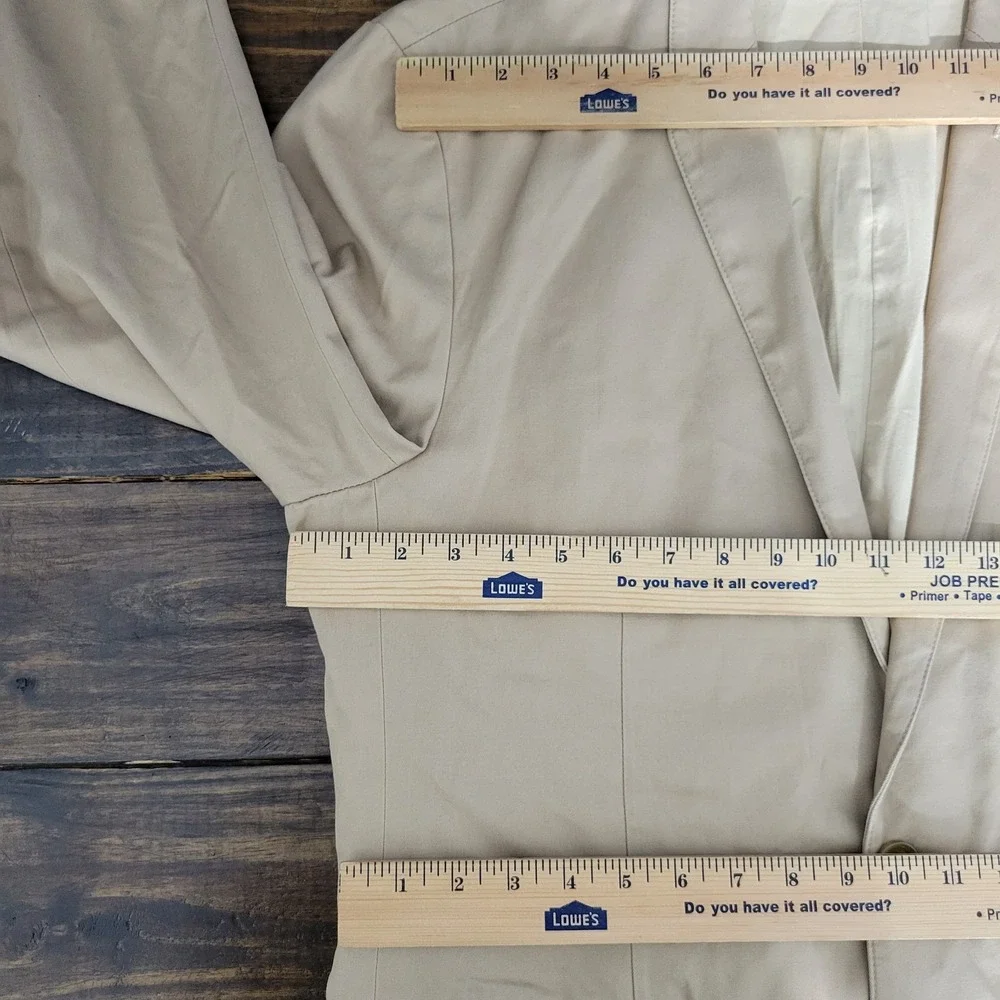J.Crew Men's Sport Coat Blazer Two Button Beige Cotton Size Large‎